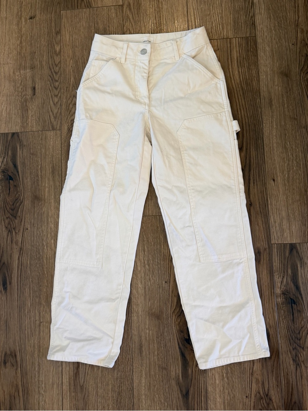 Wilfred Free carpenter pants SZ 00 white denim Aritzia LIKE NEW